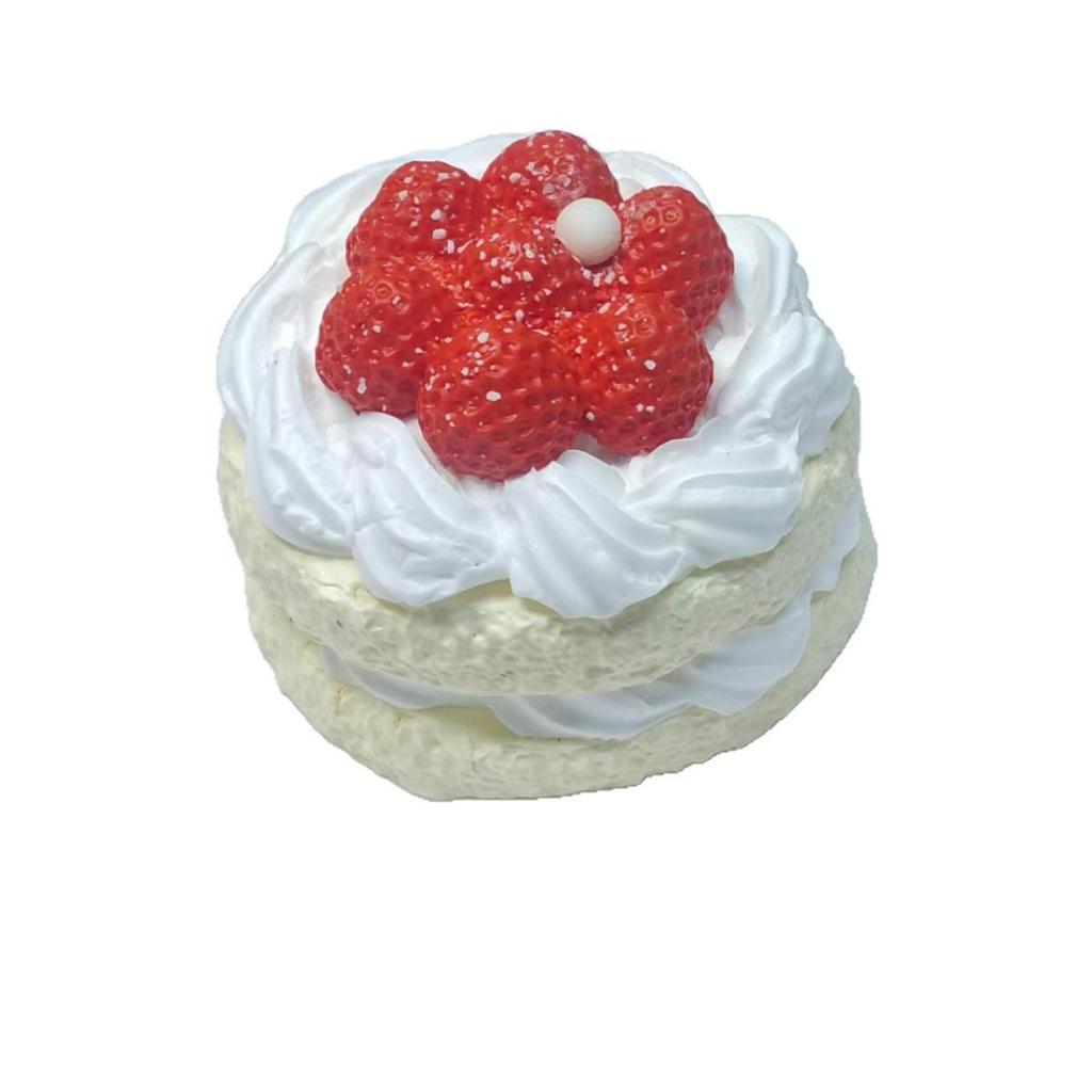 Raspberry Tart Cake Silicone Stress Relief Toy - Clay Feel Simulation Food Toy