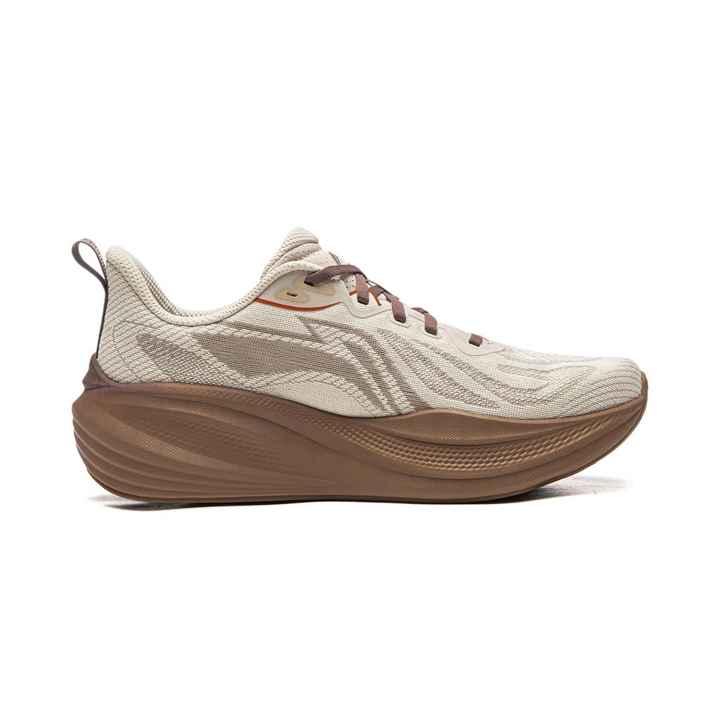 Li Ning Leisurely 2 Dämpfung Rutschfest Abriebfest Atmungsaktiv Niedrig geschnitten Laufschuhe Herren Hafergrau ARSW039-5