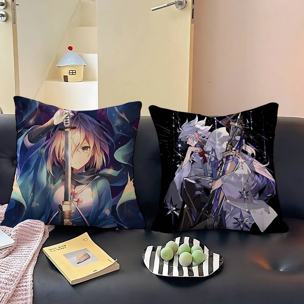Fate Anime Pillow Case Throw Pillow Cover Nordic Vintage Style Cushion Covers Home Living Room Sofa Couch Seat