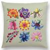 Watercolor Butterfly Flowers Sofa Throw Pillow Case Colourful Dream Fantasy Inflorescence Flamingo Cushion Cover