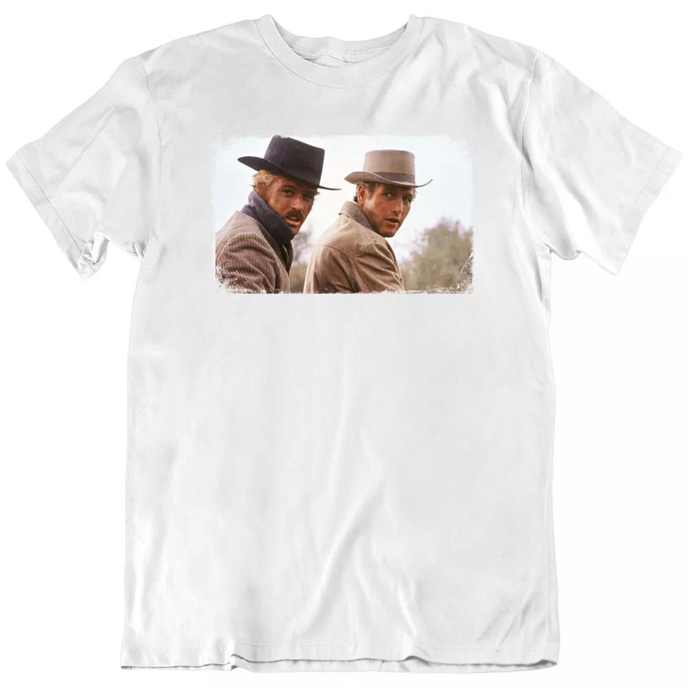 

Robert Redford, Paul Newman, Butch cassidy 60 s Movie Fan T Shirt Tee Gift New M