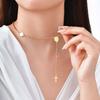 Vnox Stainless Steel Three Colors Beads Necklace Religion Saint Benedict Virgin Mary Necklaces Long Chain Collier Jewelry