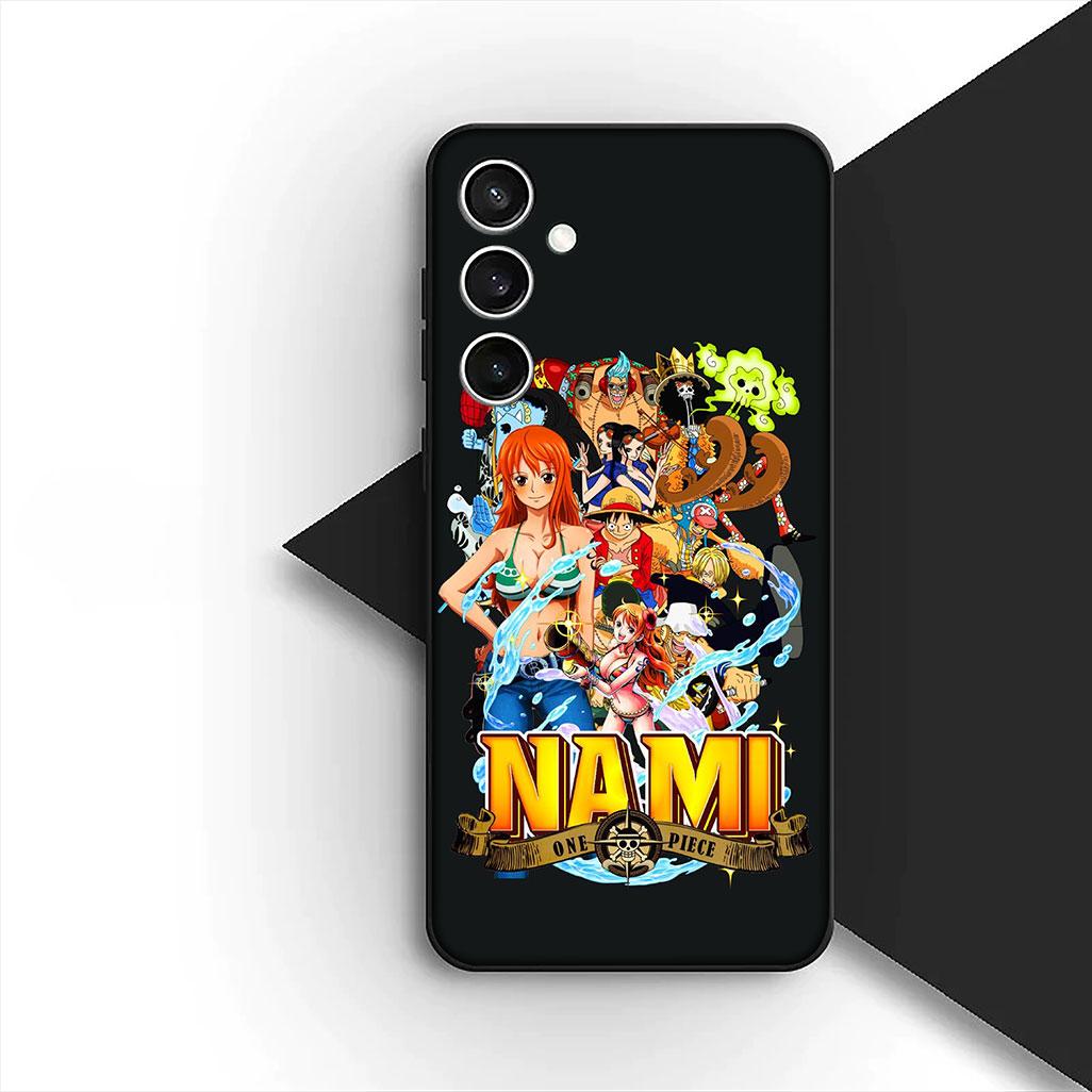 

for Samsung Galaxy S24 S25 S23 FE Ultra Plus S7 Edge S25+ S23+ A56 5G Phone Cover Soft Case One Pieces Luffy Nami Roronoa Zoro Galaxy S7