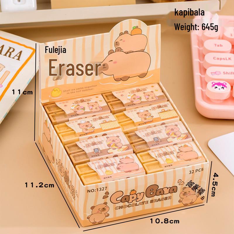 Cartoon Chocolate Eraser: Crumb-Free, High-Quality, Ideal Student Gift