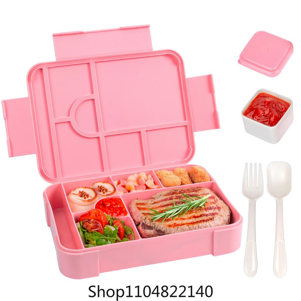 Adorable Kids Lunch Box Student Microwave Safe Travel Bento Box Picnic Container Portable Leak Proof Fruit Salad Bento Box Adult