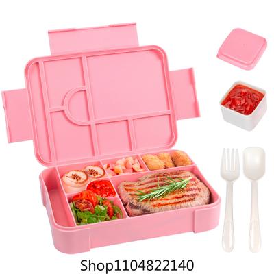 Entzückende Kinder Lunchbox Student Mikrowellengeeignet Reise Bento Box Picknickbehälter Tragbar Auslaufsicher Obstsalat Bento Box Erwachsene