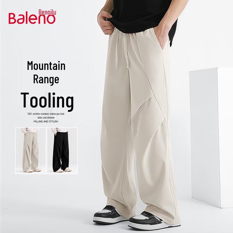 

Baleno Men s Relaxed Fit Wide-Leg Corduroy-Look Pants 3XL