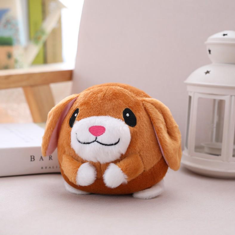 Musical Seaweed Bouncing Ball: Talking Pig, Rabbit, Dog Plush Toy for Kids
