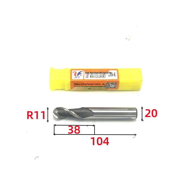 Jinfeng Precision Ball Nose End Mill Set: Radii R1 - R12.5
