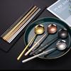 Tableware Dinnerware Spoons Chopsticks Stainless Steel Soup Spoon  for Student Home Kitchen Office