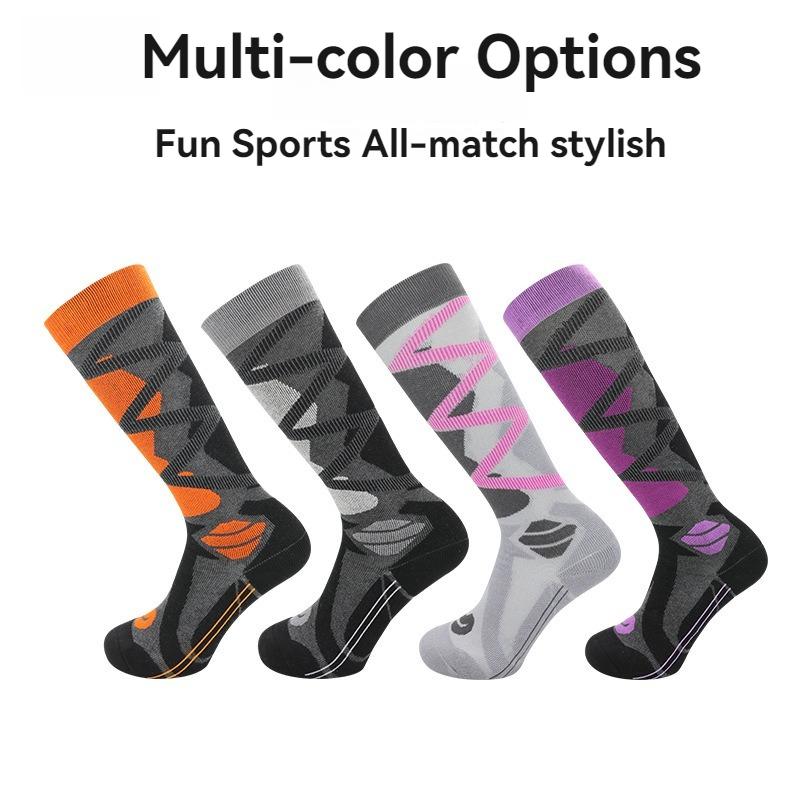 Invierno Cálido Espesamiento Calcetines de Esquí Calcetines de Senderismo Para Mujeres Hombres Niños Anti-Frío Esquí Aire Libre Calcetines Deportivos Altos