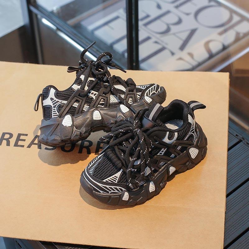 Ankela red children's shoes 2025 spring and autumn new baby trendy brand girls sports shoes boys casual dad shoes