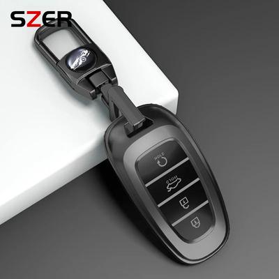 NEW TPU Car Key Case Cover For Hyundai Tucson Solaris Sonata Hybrid NEXO NX4 Santafe Dn8 4 Buttons 2020 2021 2022 Protector Fob