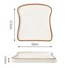 Ins Style Creative Toast Shaped Ceramic Plate, Nordic Cute Western Style Steak Ceramic Plate