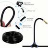 5M 16ft Automatic Drip Irrigation Kit with Adjustable Spray Nozzles Hose Clips and Cutter for Garden Plant Watering System