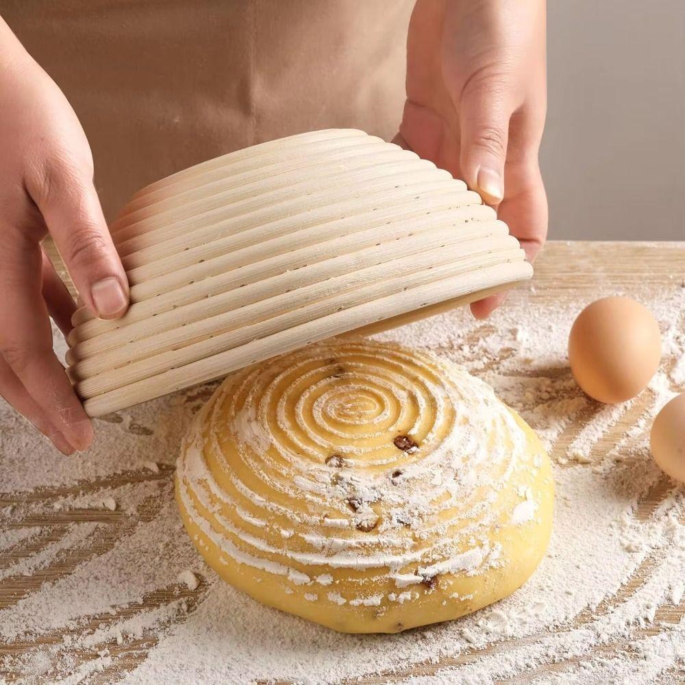 with Liner Woven Fermentation Basket Round Dough Fermentation Basket Bread Proofing Basket  Shaping
