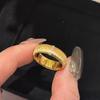 Classic Light Luxury Retro Rings For Women Wire Drawing Crafts Style Wide And Narrow Version Couple Ring Banquet Jewelry