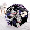 1pc Shinobu Kotcho Anime Characters Automatic Folding Umbrella, Portable 3-Fold Design with Iron Frame, Outdoor for Fans, Travelers, Everyday Use, Per