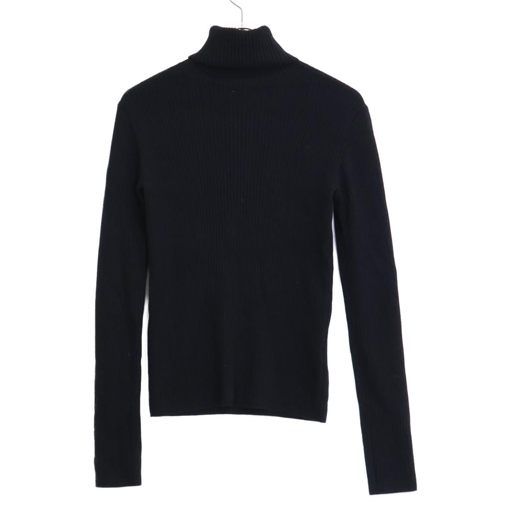 EVERY DAY I LIKE [Good Condition] Basic Rib Wool Turtleneck Knit Sweater/ tops *There is no size notation. blackUsed