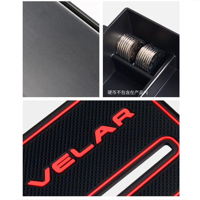 Car Center Console Armrest Storage Box For Range Rover Velar 2017~2022 Central Storage Organizer Container Tray Accessories