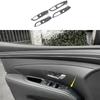 Carbon Fiber 2022-2023 Switch Panel Sticker For Hyundai Tucson Door Window Lift