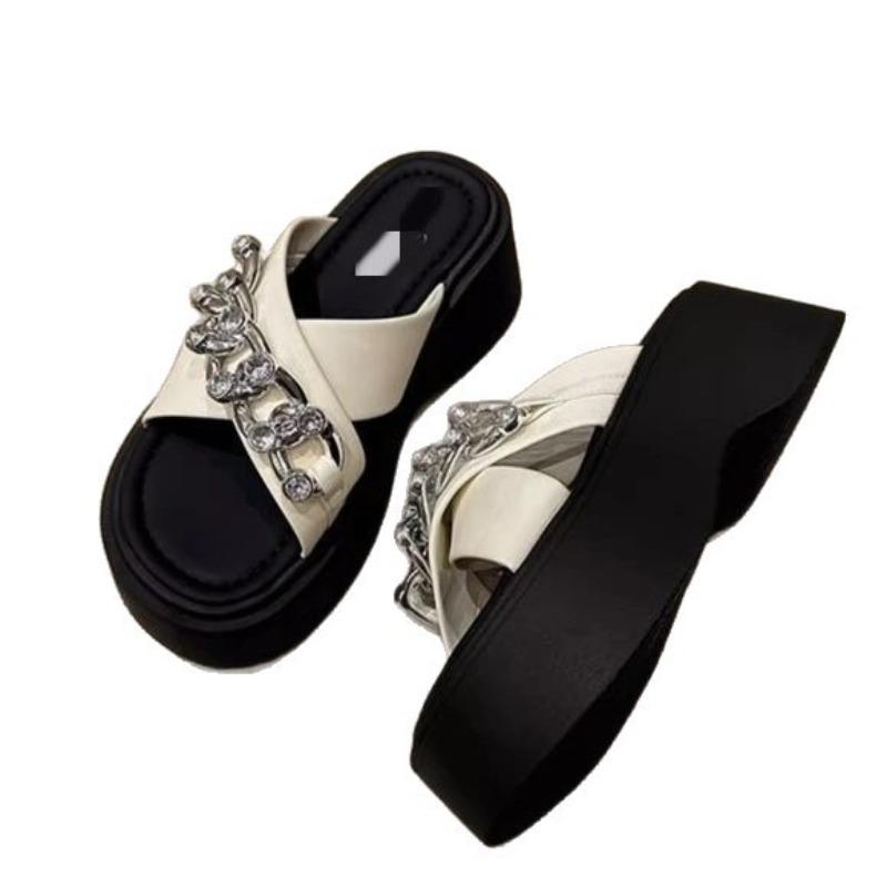 High-heel Flip-flops for Women - New Style Casual Beach Shoes - Single-strap Shoes