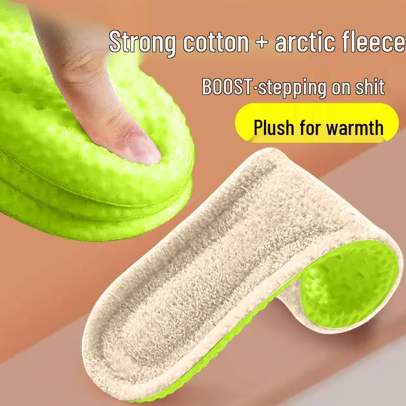 

Winter Warm Fleece Insoles: Thick, Cold-Proof, and Breathable - Comfort for Men and Women 39-40 (Trim to Fit)