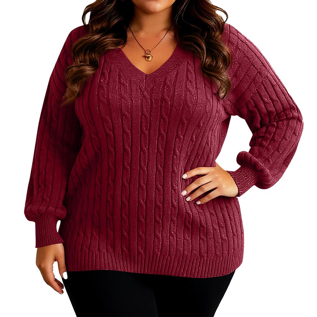 Women's Fashion Casual Solid Color Oversized  Long Sleeve Loose Fit Top