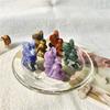 Butterfly Fairy Statue Natural Stone Crystal Carved Reiki Healing Mini Figurine Gemstone Crafts Home Gem Decoration Gifts