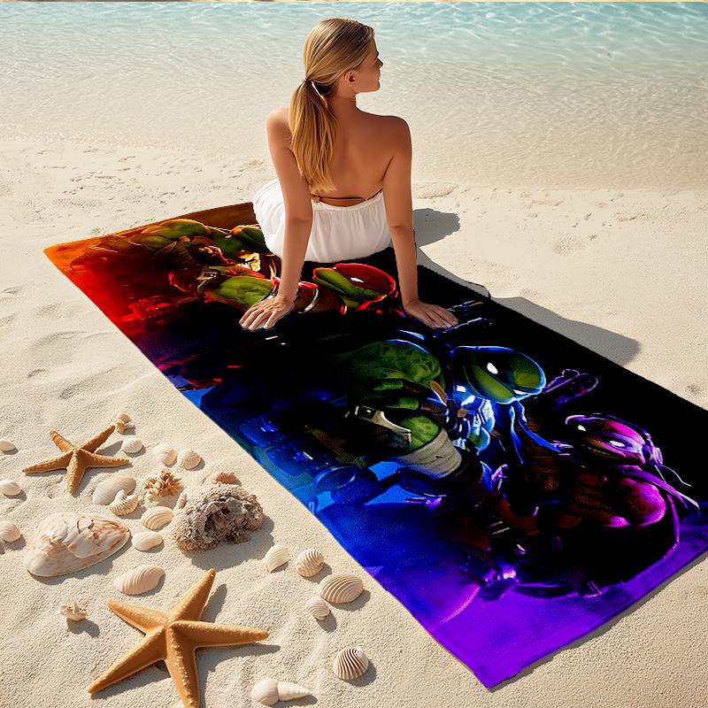 1Pc Mutant Ninja Turtles Beach Towel Quick Dry Multiuse For Beach Pool Gym Yoga Home Travel Christmas Halloween Xmas Gift S1167