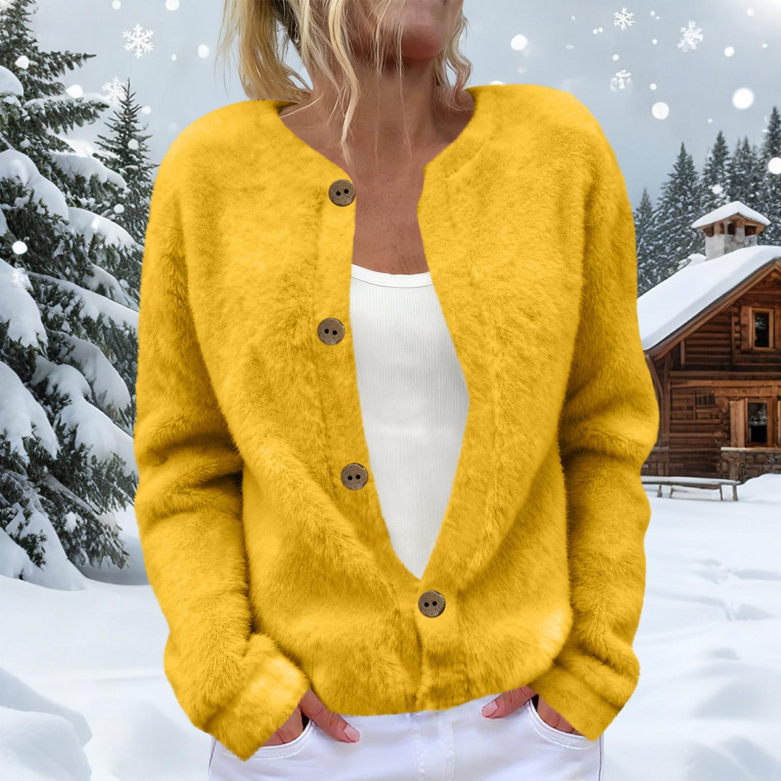 

Женский кардиган с длинным рукавом, легкая куртка с забавным рождественским принтом XL жёлтый