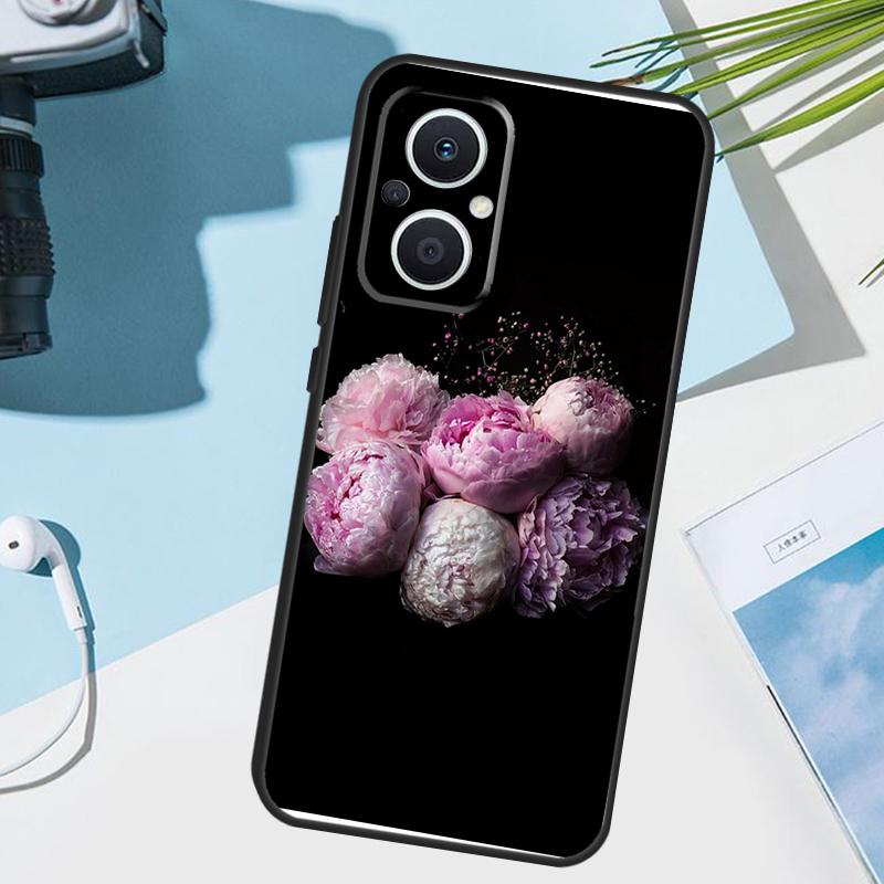 Peonies Beautiful Flower Case For OPPO Reno 12 F 13 13F 11 8T 7 8 10 Pro OPPO Find X8 X6 Pro X3 X5 Lite Cover Funda