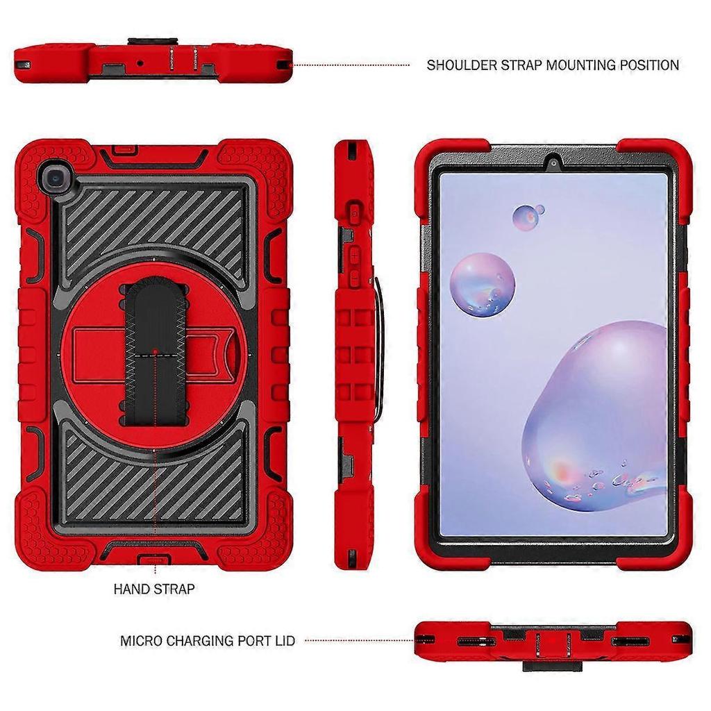 Cover case Color Shock Case For Samsung Tab 8.4 PcsInch With Shoulder Strap, Hand Strap, Adjustable Stand, Shockpro Kid Friendly Cover