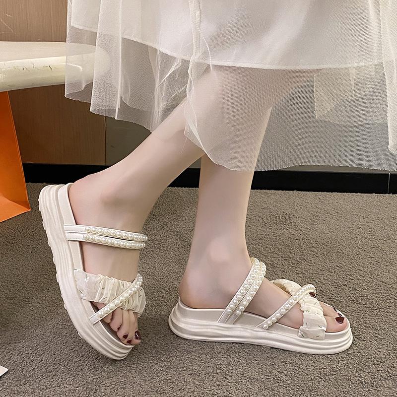 Мода PARZIVAL Новые стильные женские сандалии летние женские тапочки на платформе — фото 6