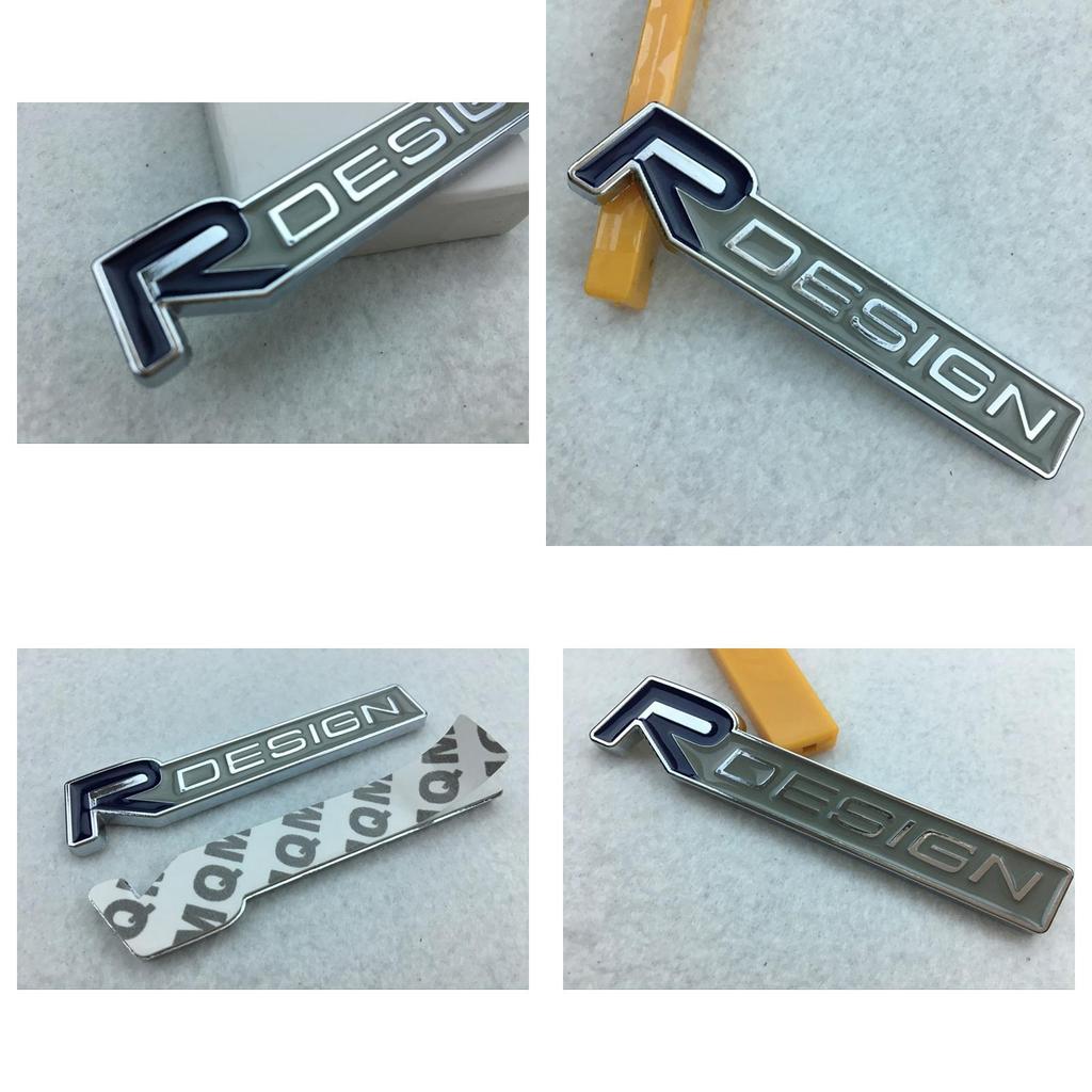Premium 3d Metal R Design Rdesign Letter Emblem Badge Car Sticker For Volvo Xc60 X