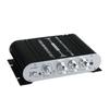 ST-838 HiFi 2.1 Channel Power Amplifier Stereo Bass Sound Amp RMS 20Wx2+40W Class D Mini Media Player MP3 Car Black Home Amplify