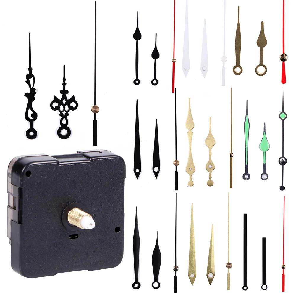 Quartz Clock Movement With Hand Mechanism Clock Repair Replacement Shaft Length 12mm (9/20 Inch) Thread Length 5mm(1/5 Inch)