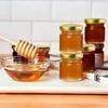 1.5Oz Hexagon Mini Glass Honey Jars Sealed Jars with Bee Pendants,Jutes,Wood Dipper Jam Jars for Party Favors Wedding Birthday