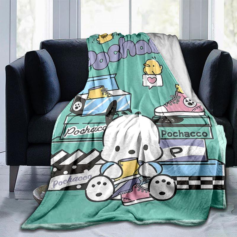 1pc Pochacco's Shoe Box Adventure Blanket Soft Warm Throw Blankets, Living Room, Travel, Camping, Car Blankets, Beach, Office Naps, Home Decor Gift Al