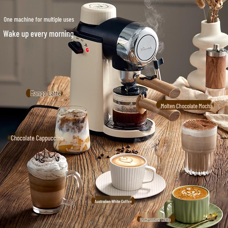 Little Bear Semi-Automatic Espresso & Coffee Maker for Home and Office