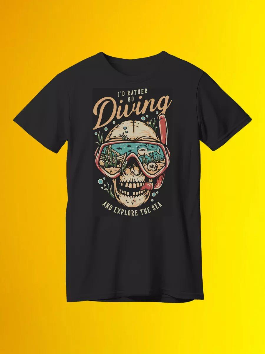 Diving Skull T-shirt L