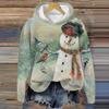 Amazon Cross-border Independent Site 3D Digital Print Women's Hoodie, Christmas Pattern Cap, Sweatshirt, Autumn Top