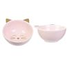 Les Trésors De Lily [A1229] - Coupelle apéro céramique 'Chats' rose - 10x5 cm