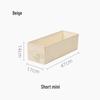 Anqin Foldable Narrow Storage Box - White Fabric