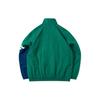 Li Ning Sports Fashion Series Color Block Logo Loose Stand Collar Jacket Autumn Unisex Jacket Green AJDQ036-5