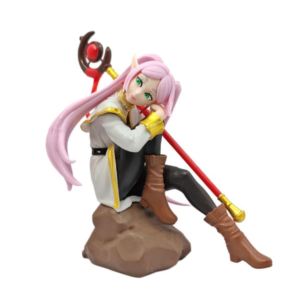 In Stock Frieren: Beyond Journey's End Anime Figure Sitting Action Figures Frieren Noodle Stopper PVC Model Statue Collection