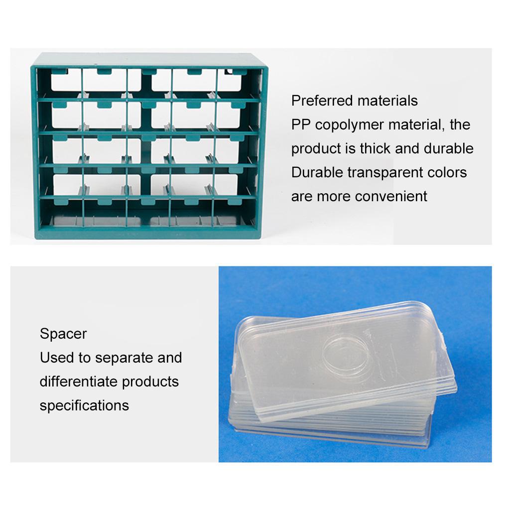 ABS Stapelbarer Teilebox Organizer Langlebige Und Transparente Aufbewahrungslösung Kunststoff-Organizerbox