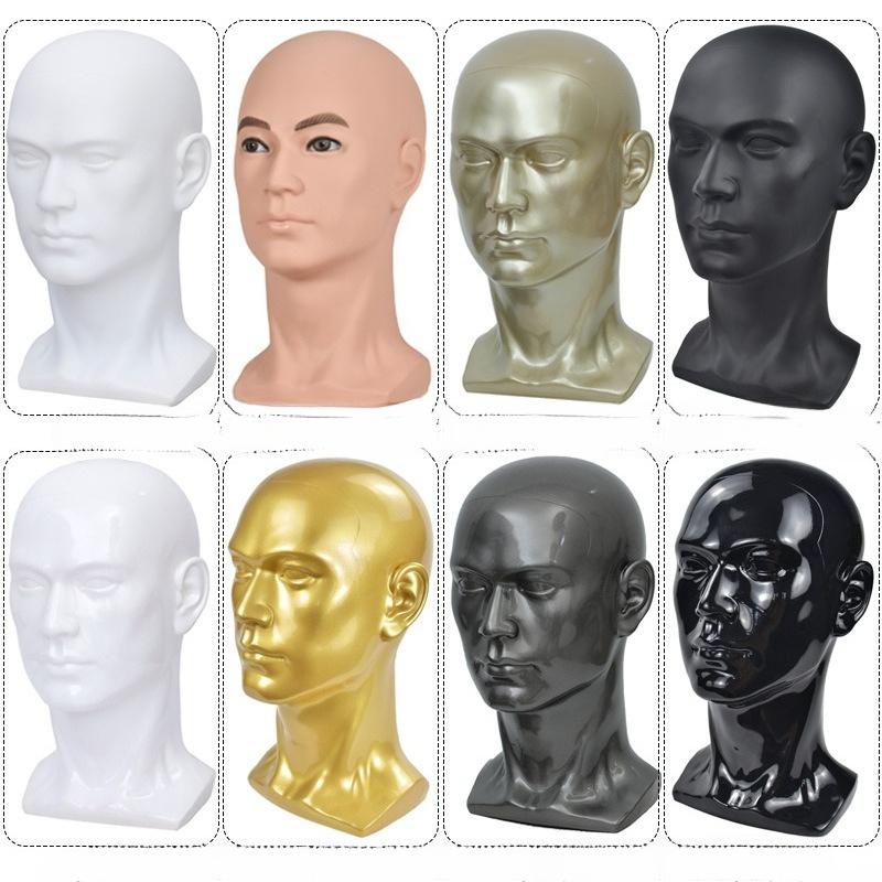 Displaying Head Professional Mannequin Model PVC Male Mannequin for Wigs Hair Making Mannequin Glasses Hat Display Model
