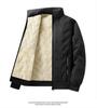 Men's Ultrasonic Lambswool Three-Piece Winter Set: Warm Vest, Stand Collar Cotton Jacket, Plus Velvet Pants