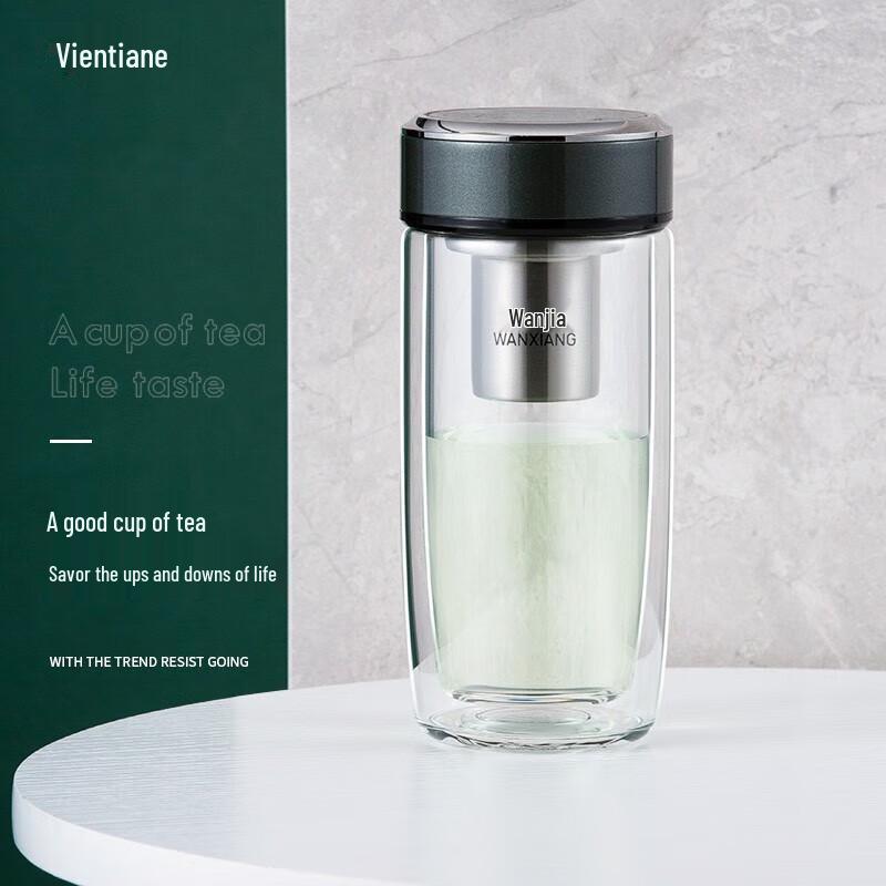 WANXIANG V270 Double-Layer Glass Cup